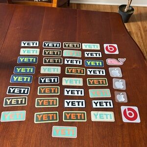 Lot of Yeti Apple Beats Vineyard Vines stickers